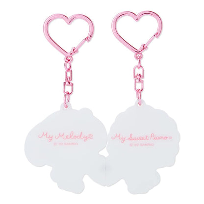 Sanrio Pair Keychain My Melody & My Sweet Piano / Always Together Japanese Pair Keychain- Japan Figure Store - #1 Bring To You The Best Japanese Goods