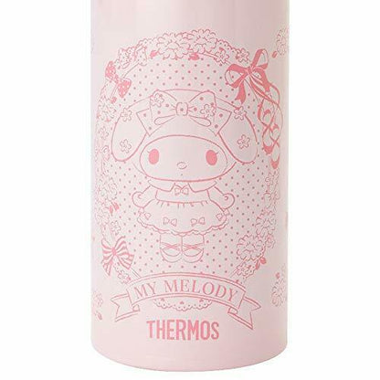 Sanrio My Melody Thermos Water Bottle Cover With Straw Bottle 400ml- Japan Figure Store - #1 Bring To You The Best Japanese Goods