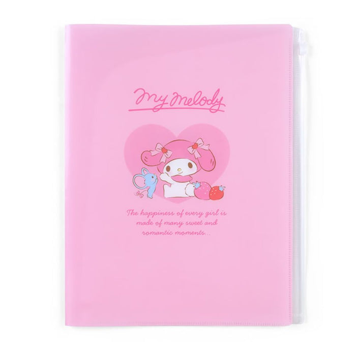 Sanrio My Melody 6 Pocket Clear File Japan 549622 | Zippered- Japan Figure Store - #1 Bring To You The Best Japanese Goods