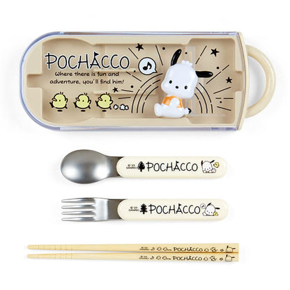 Sanrio Pochacco Kids Lunch Trio Set Japan 742554- Japan Figure Store - #1 Bring To You The Best Japanese Goods