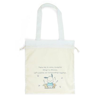 SANRIO Tote Bag & Drawstring Bag Set Pochacco- Japan Figure Store - #1 Bring To You The Best Japanese Goods