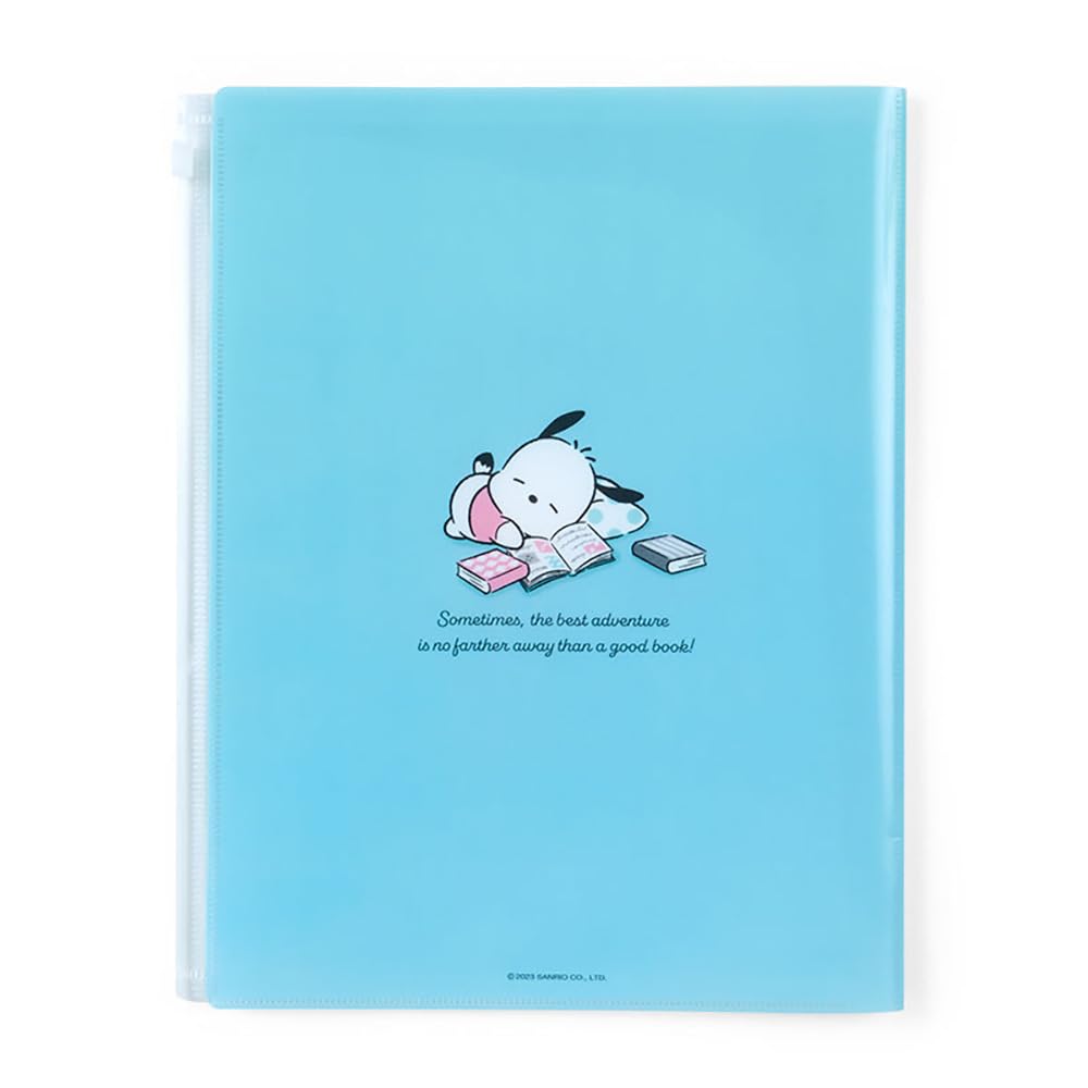 Sanrio Pochacco 6 Pocket Clear File Japan 549801 | Zippered- Japan Figure Store - #1 Bring To You The Best Japanese Goods