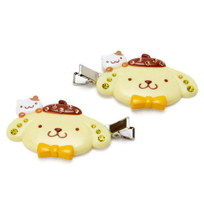 SANRIO Hair Clip Dx 2 Pcs Pom Pom Purin- Japan Figure Store - #1 Bring To You The Best Japanese Goods