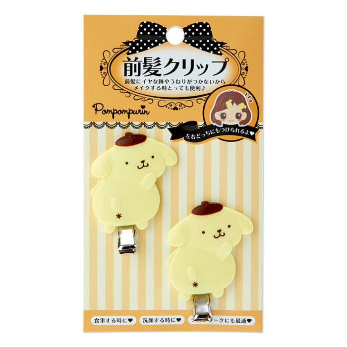 Sanrio Pompompurin Vertical Hair Clip for Bangs- Japan Figure Store - #1 Bring To You The Best Japanese Goods