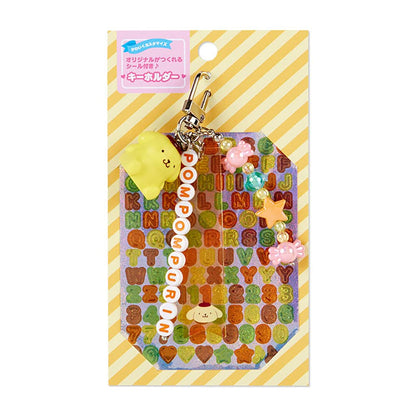 SANRIO Key Chain With Alphabet Stickers Pom Pom Purin- Japan Figure Store - #1 Bring To You The Best Japanese Goods