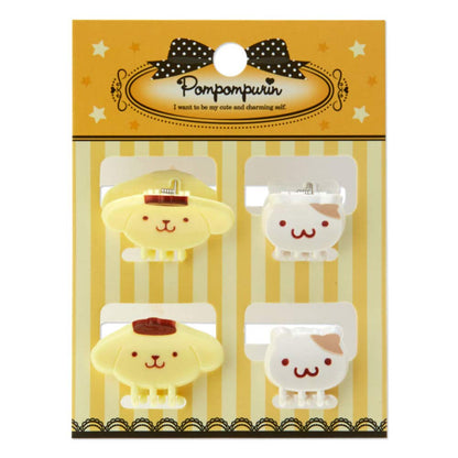 SANRIO - Mini Hair Clip Set Pom Pom Purin- Japan Figure Store - #1 Bring To You The Best Japanese Goods