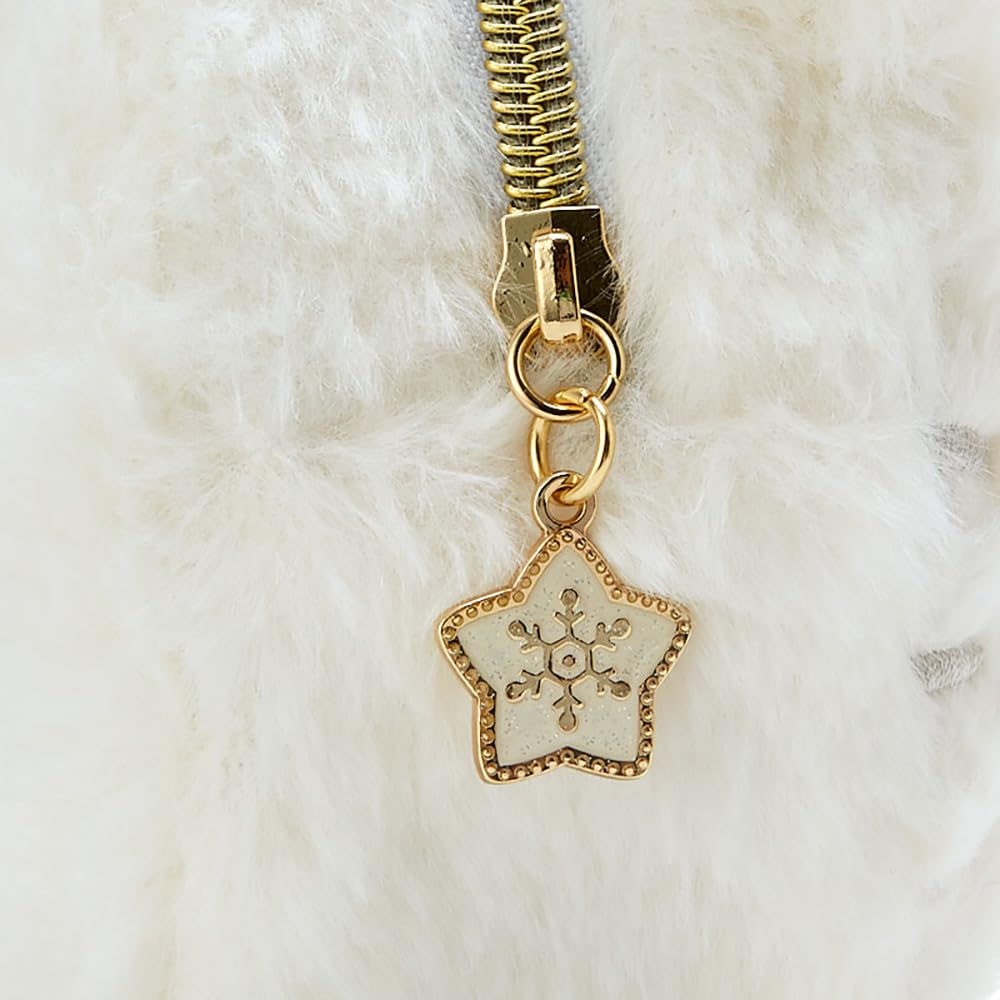 Sanrio Hello Kitty Pouch 13.5x16.5x6cm White 208663- Japan Figure Store - #1 Bring To You The Best Japanese Goods