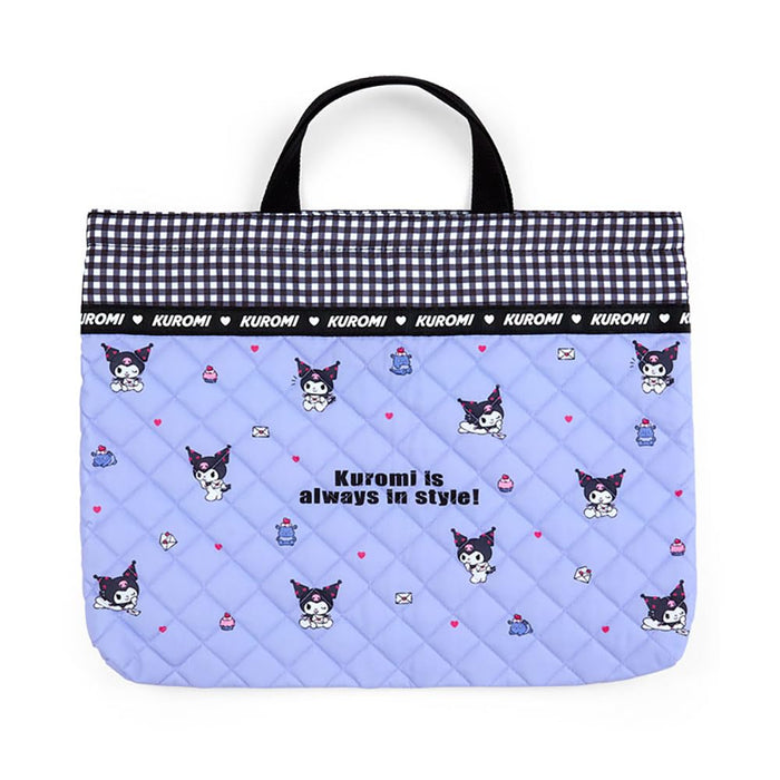 Sanrio Kuromi Quilted Bag 30x42x4cm 207861- Japan Figure Store - #1 Bring To You The Best Japanese Goods