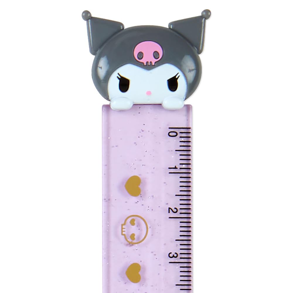 Sanrio Kuromi-Chan Ruler 15cm 4x0.6x18.3cm 502626- Japan Figure Store - #1 Bring To You The Best Japanese Goods