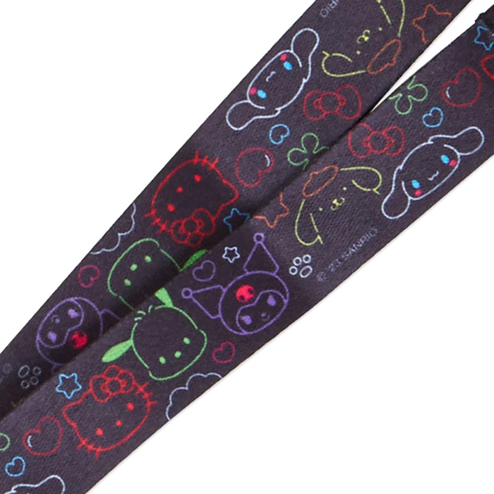Sanrio Characters Fontab & Neck Strap Vivid Neon 563323- Japan Figure Store - #1 Bring To You The Best Japanese Goods