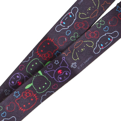 Sanrio Characters Fontab & Neck Strap Vivid Neon 563323- Japan Figure Store - #1 Bring To You The Best Japanese Goods
