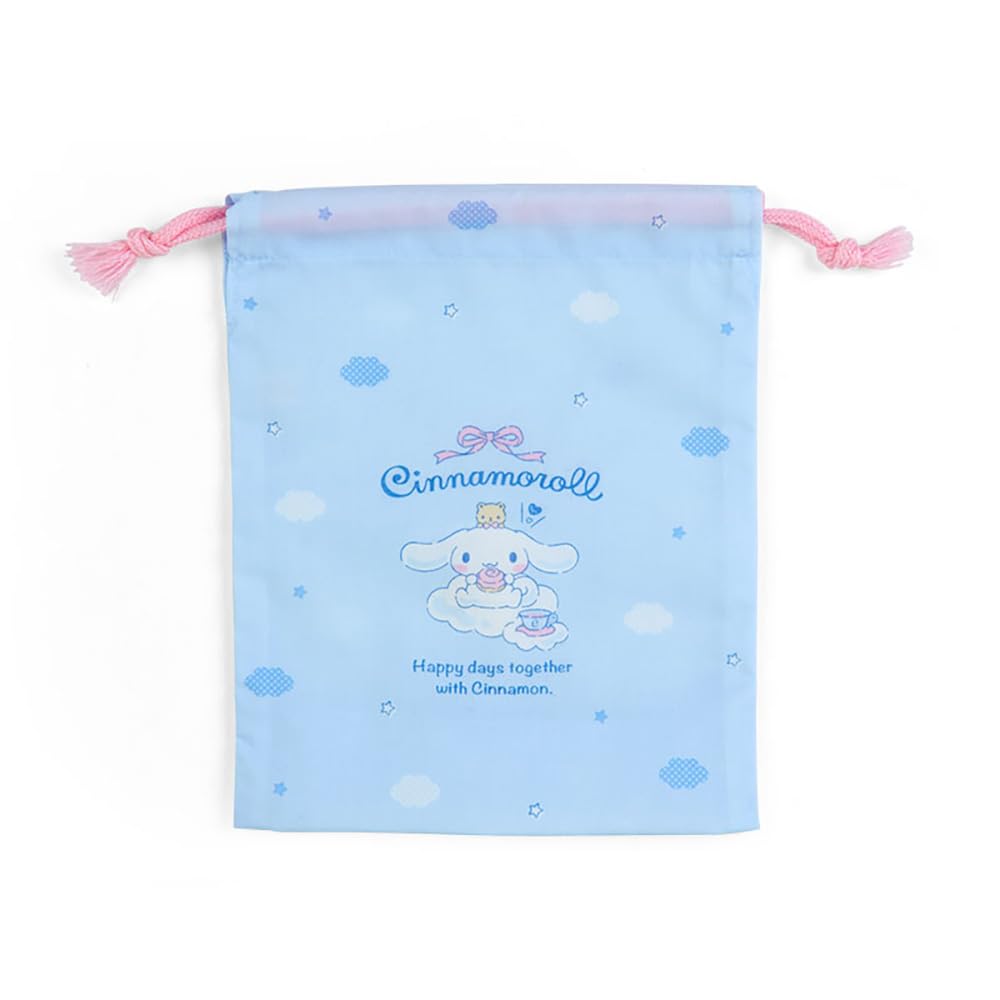 Sanrio Cinnamoroll Gusseted Drawstring Bag Japan 254452 S- Japan Figure Store - #1 Bring To You The Best Japanese Goods