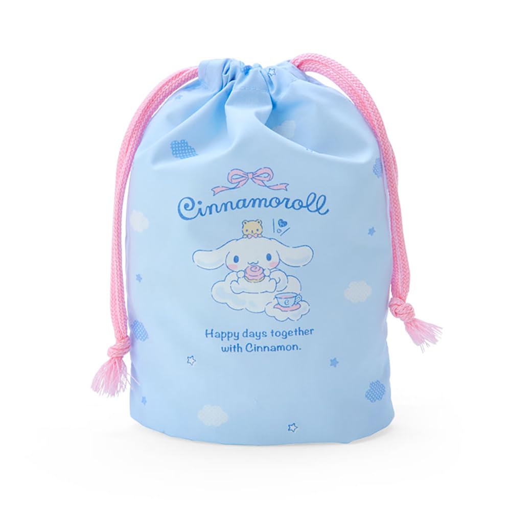 Sanrio Cinnamoroll Gusseted Drawstring Bag Japan 254452 S- Japan Figure Store - #1 Bring To You The Best Japanese Goods