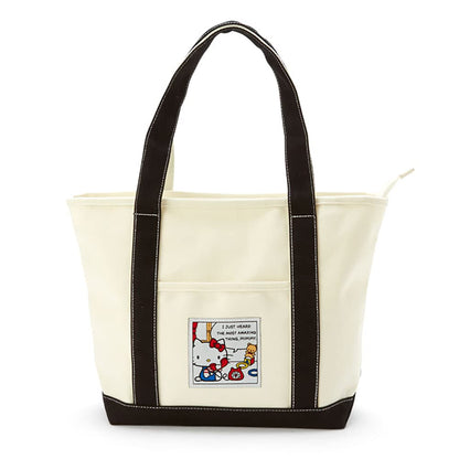 SANRIO Canvas Tote Bag Hello Kitty Size: M- Japan Figure Store - #1 Bring To You The Best Japanese Goods