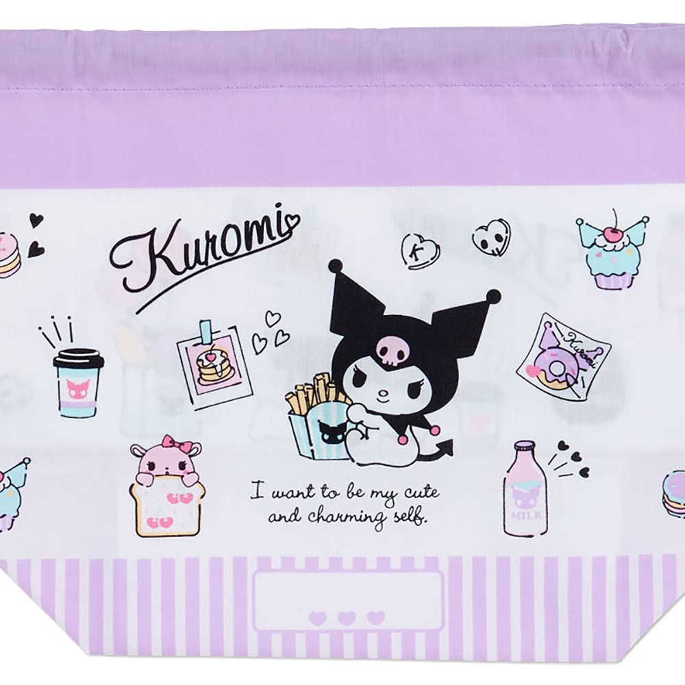SANRIO - Drawstring Lunch Bag Kuromi Sweets- Japan Figure Store - #1 Bring To You The Best Japanese Goods