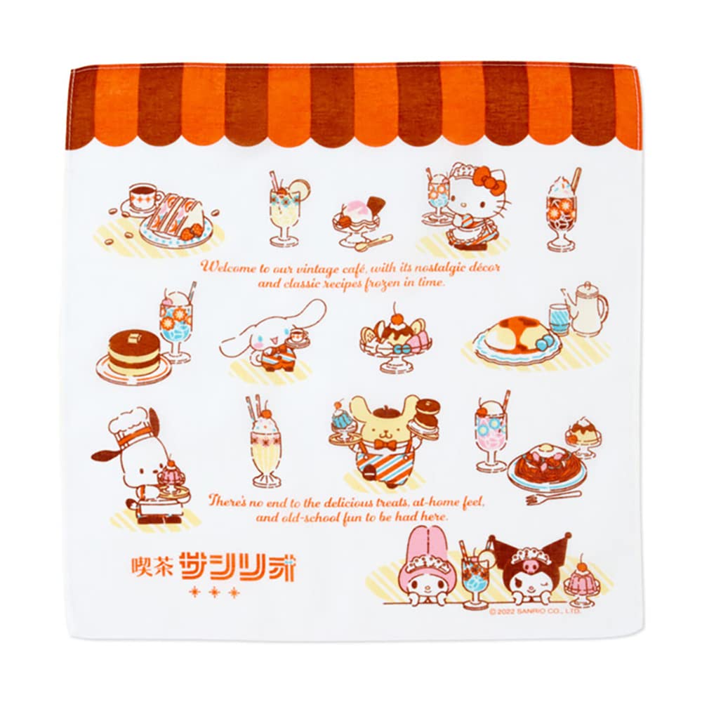 SANRIO - Characters Oshibori-Style Handkerchief - Cafe SANRIO - 2Nd Store- Japan Figure Store - #1 Bring To You The Best Japanese Goods