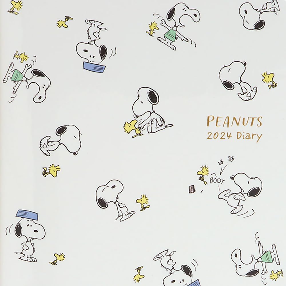 Sanrio Snoopy Horizontal Ruled Diary 2024 Japan 704164- Japan Figure Store - #1 Bring To You The Best Japanese Goods