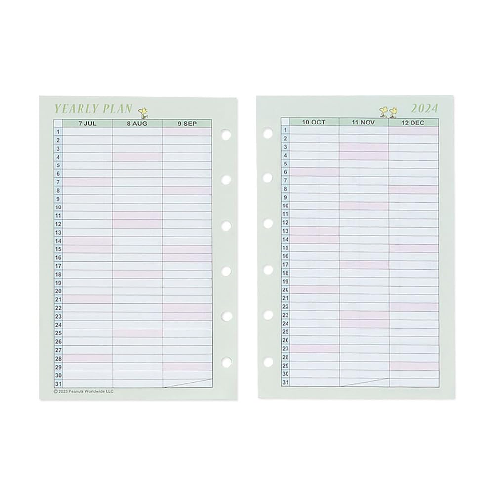 Sanrio Snoopy System Notebook Refill Set 2024 - Japan - 704385- Japan Figure Store - #1 Bring To You The Best Japanese Goods