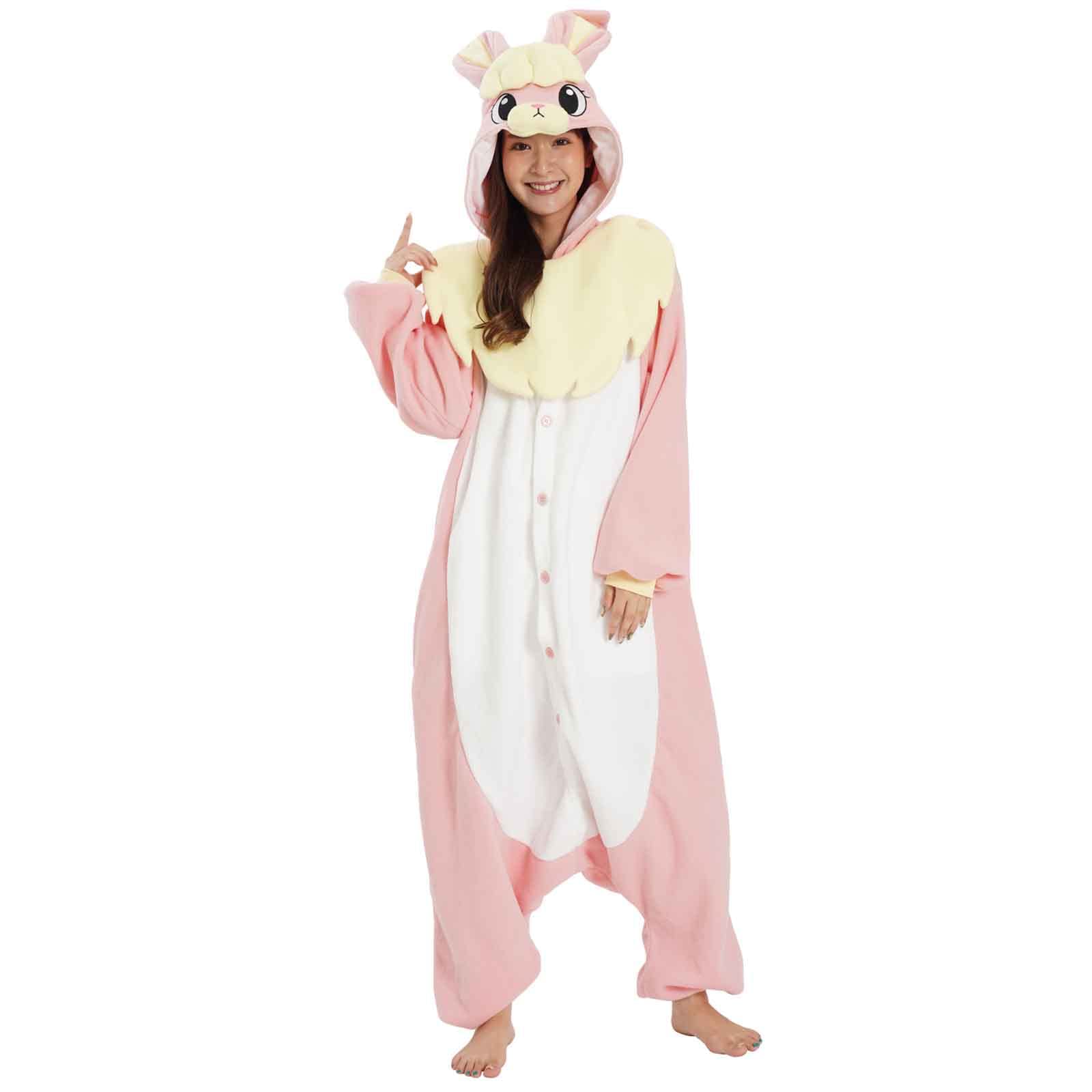 Sazac Southwark Rabbit Kigurumi Fleece 2933 Pink- Japan Figure Store - #1 Bring To You The Best Japanese Goods