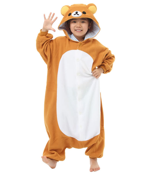 Sazac Fleece Kigurumi Rilakkuma 130 Rax033H Kids- Japan Figure Store - #1 Bring To You The Best Japanese Goods