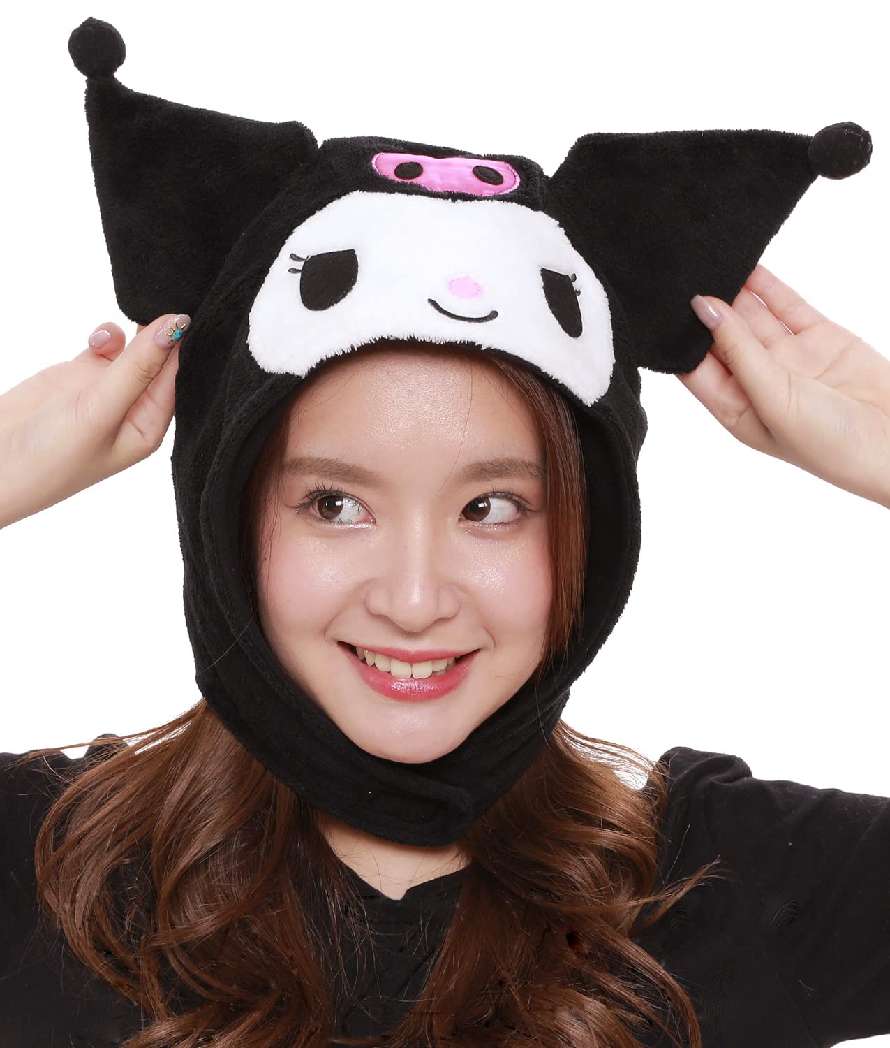 Sazac Kigurumi Cap Sanrio Kuromi- Japan Figure Store - #1 Bring To You The Best Japanese Goods