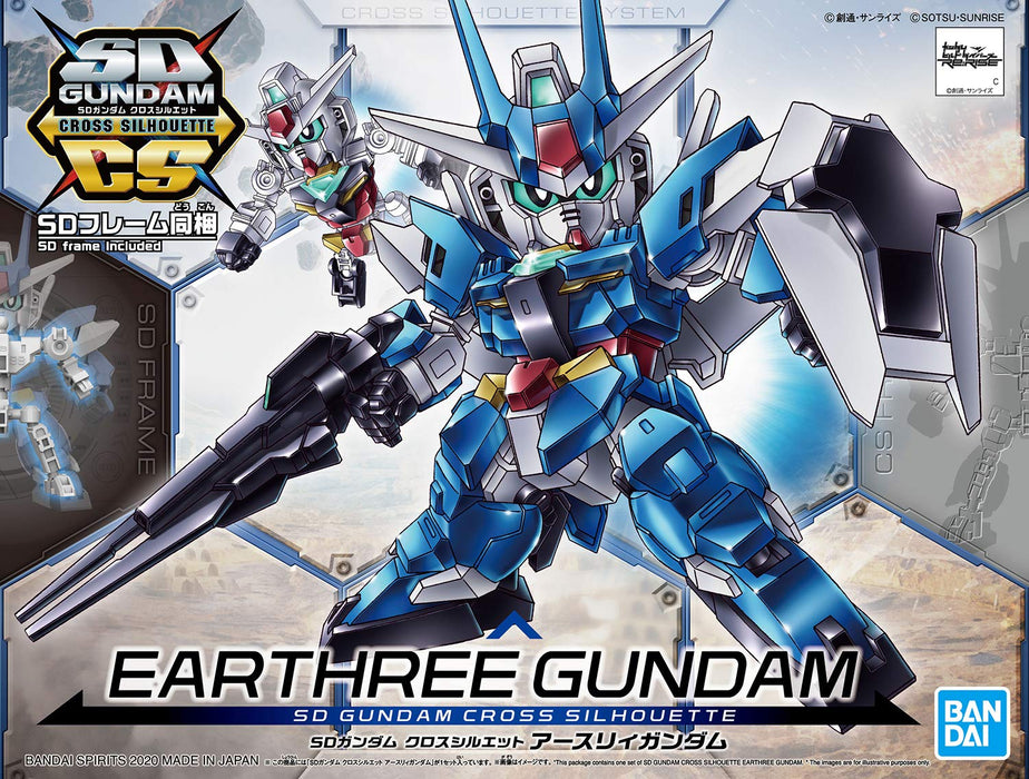 Sd Gundam Cross Silhouette Earthree Gundam Color Coded Plastic Model- Japan Figure Store - #1 Bring To You The Best Japanese Goods