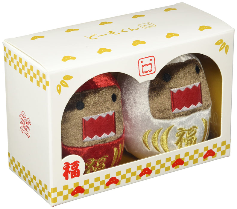 Sekiguchi Domo-Kun Red White Daruma Set 556571 for Home Decor- Japan Figure Store - #1 Bring To You The Best Japanese Goods