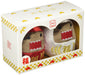 Sekiguchi Domo-Kun Red White Daruma Set 556571 for Home Decor- Japan Figure Store - #1 Bring To You The Best Japanese Goods