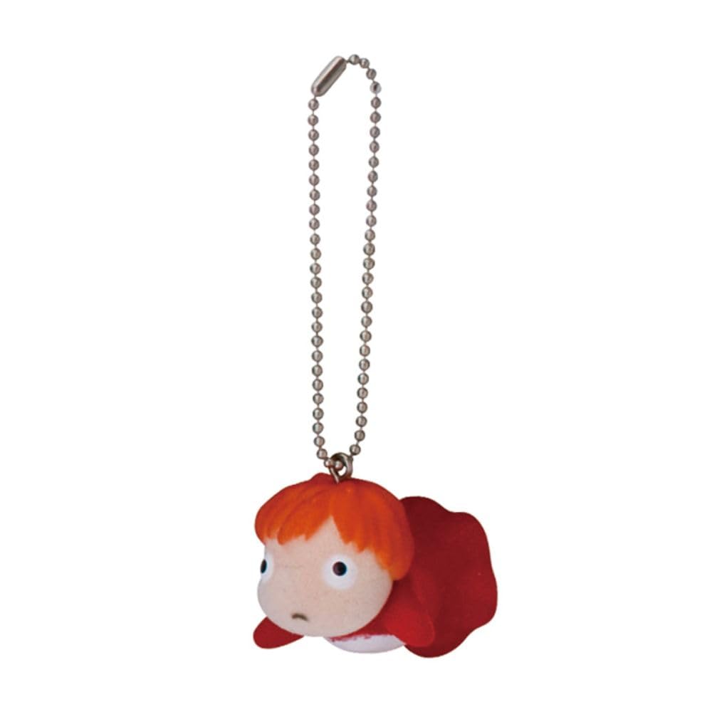 Sekiguchi Studio Ghibli Flocking Ponyo Keychain Cliff Series 404872- Japan Figure Store - #1 Bring To You The Best Japanese Goods