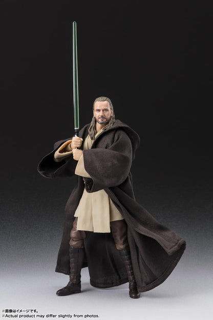 Bandai Spirits SH Figuarts Qui-Gon Jinn 150mm PVC ABS Cloth Figure- Japan Figure Store - #1 Bring To You The Best Japanese Goods