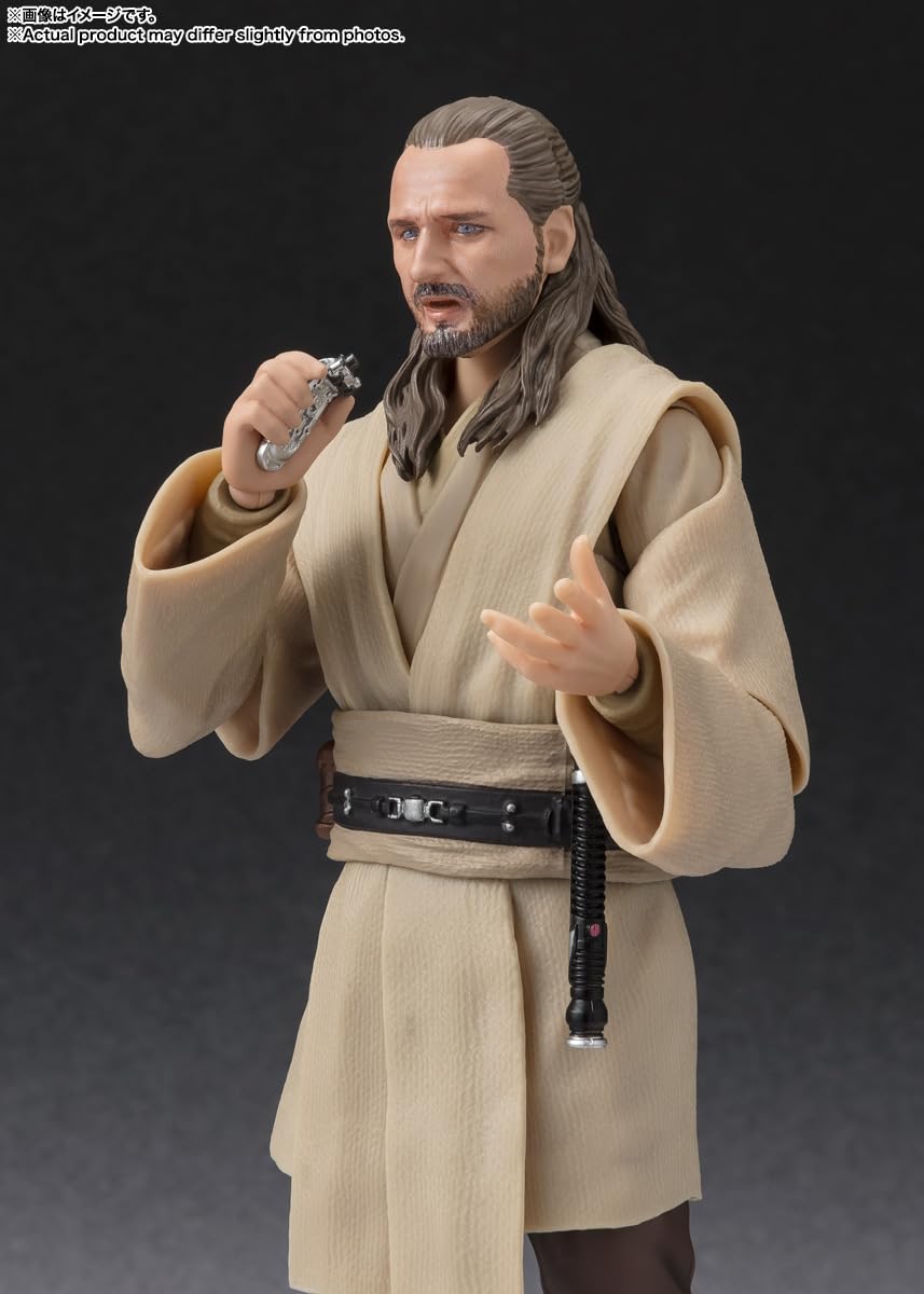 Bandai Spirits SH Figuarts Qui-Gon Jinn 150mm PVC ABS Cloth Figure- Japan Figure Store - #1 Bring To You The Best Japanese Goods