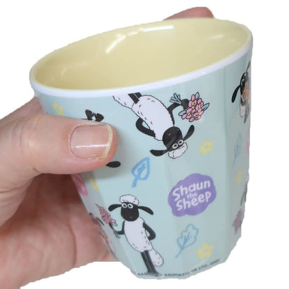 SK JAPAN Shaun The Sheep Melamine Cup Natural- Japan Figure Store - #1 Bring To You The Best Japanese Goods