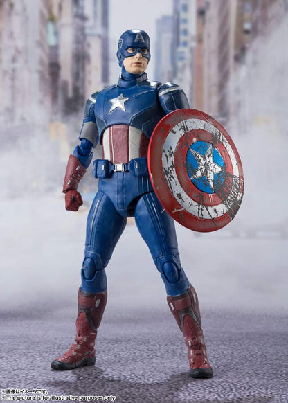 BANDAI S.H. Figuarts Captain America -Avengers Assemble- Edition Figure Avengers- Japan Figure Store - #1 Bring To You The Best Japanese Goods