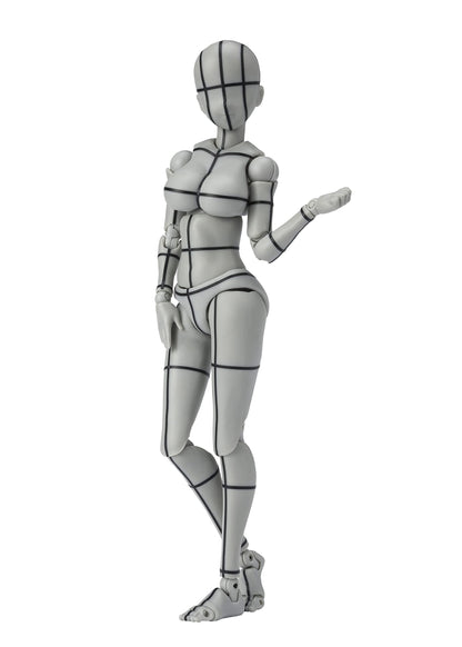 BANDAI S.H. Figuarts Body Chan -Kentaro Yabuki- Wireframe Gray Color Ver. Figure- Japan Figure Store - #1 Bring To You The Best Japanese Goods