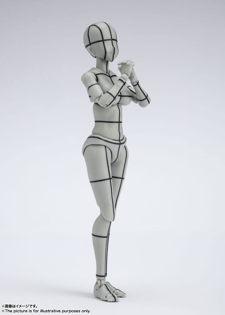 BANDAI S.H. Figuarts Body Chan -Kentaro Yabuki- Wireframe Gray Color Ver. Figure- Japan Figure Store - #1 Bring To You The Best Japanese Goods