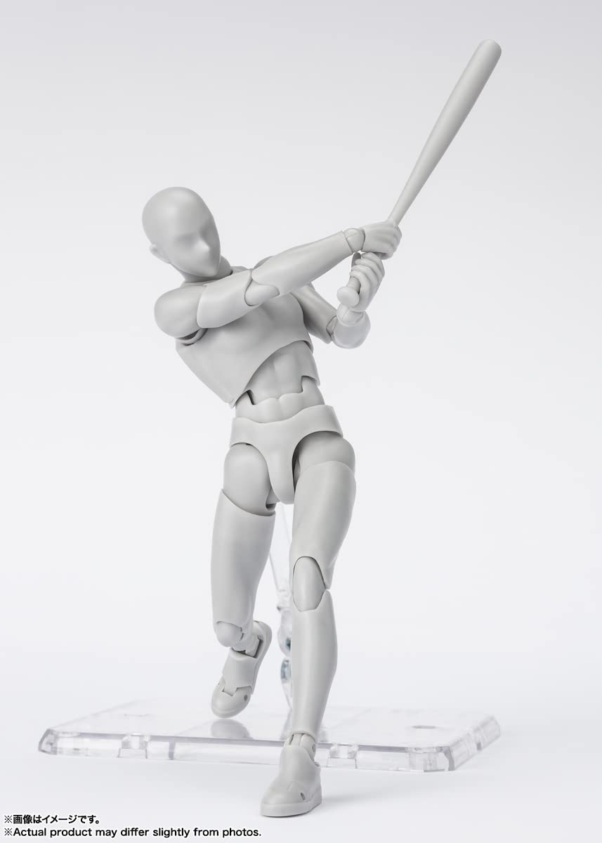 S.H. Figuarts Body-Kun Sports Edition DX Set - Gray Color Version - 150mm PVC & ABS Articulated Action Figure BAS64933- Japan Figure Store - #1 Bring To You The Best Japanese Goods