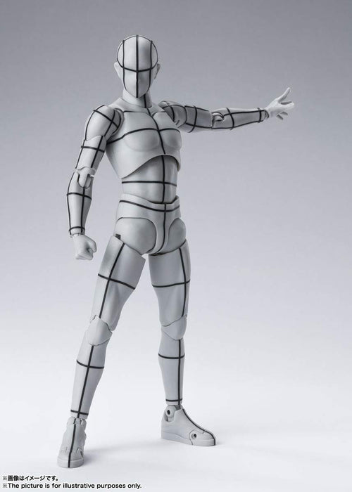 Shfiguarts Body-Kun -Wire Frame- (Gray Color Ver.) Approximately 150Mm Pvc Abs Pre-Painted Movable Figure- Japan Figure Store - #1 Bring To You The Best Japanese Goods