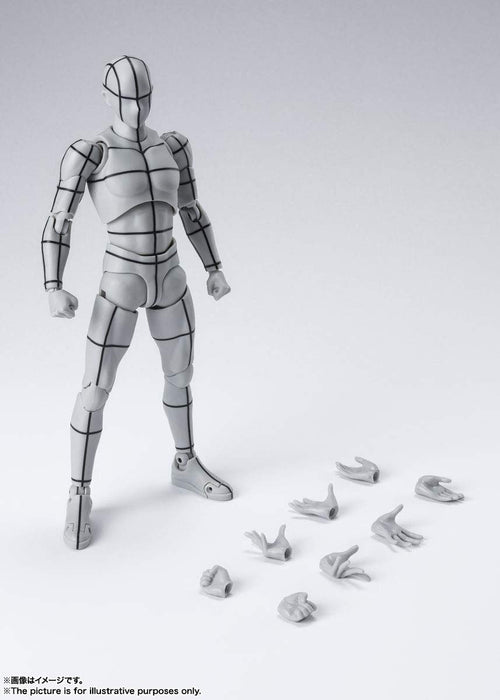 Shfiguarts Body-Kun -Wire Frame- (Gray Color Ver.) Approximately 150Mm Pvc Abs Pre-Painted Movable Figure- Japan Figure Store - #1 Bring To You The Best Japanese Goods