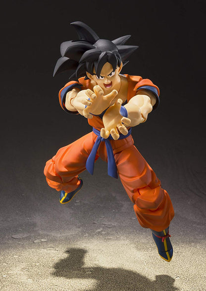 Bandai S.h.Figuarts Son Goku The Saiyan Grew Up On Earth Dragon Ball Complete Figures- Japan Figure Store - #1 Bring To You The Best Japanese Goods