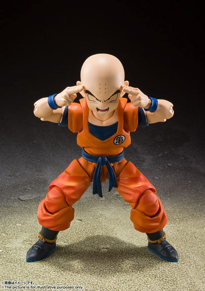 BANDAI S.H. Figuarts Krillin -Strongest Man On Earth- Figure Dragon Ball Z- Japan Figure Store - #1 Bring To You The Best Japanese Goods