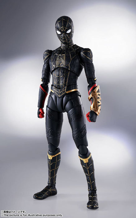 Shfiguarts Spider-Man [Black Gold Suit] (Spider-Man: No Way Home) About 150Mm Abs Pvc Painted Action Figure- Japan Figure Store - #1 Bring To You The Best Japanese Goods