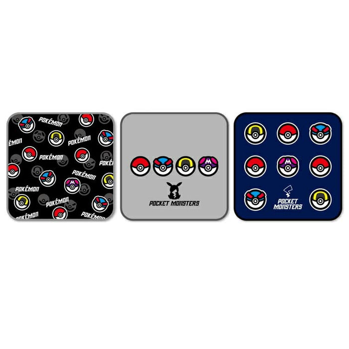 Shobido Pokemon Center Mini Towel Set Of 3 Poke Ball- Japan Figure Store - #1 Bring To You The Best Japanese Goods
