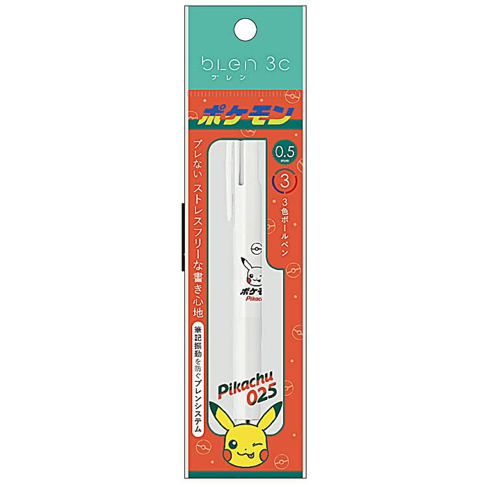 Showa Note Japan Pokemon 3 Color Ballpoint Pen 833109 - No Shaking- Japan Figure Store - #1 Bring To You The Best Japanese Goods