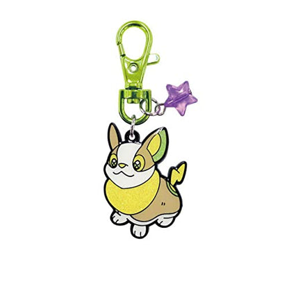 SK JAPAN Pokemon Glitter Metal Keychain Yamper- Japan Figure Store - #1 Bring To You The Best Japanese Goods