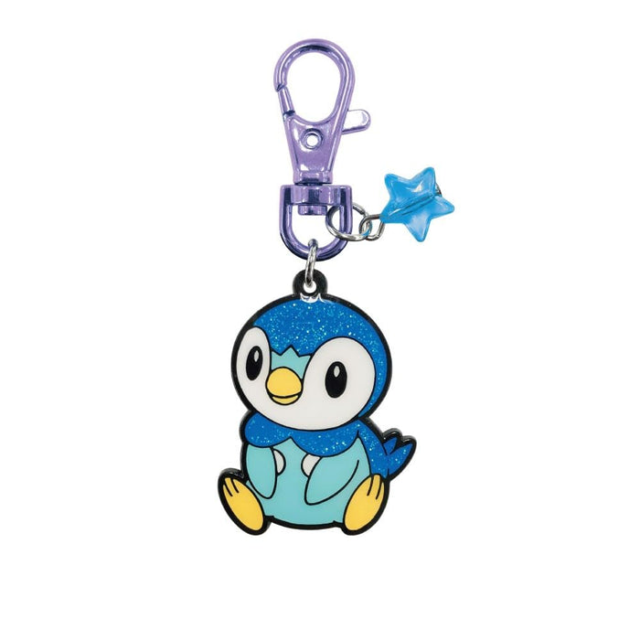 Sk Japan Pokemon Glitter Metal Key Chain Piplup Japan- Japan Figure Store - #1 Bring To You The Best Japanese Goods