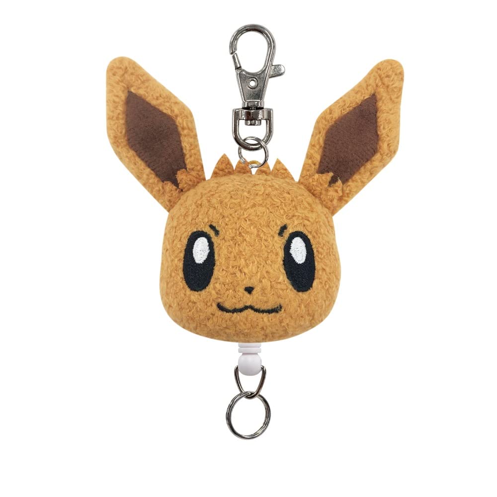Sk Japan Pokemon Mascot Reel Keychain Eevee- Japan Figure Store - #1 Bring To You The Best Japanese Goods