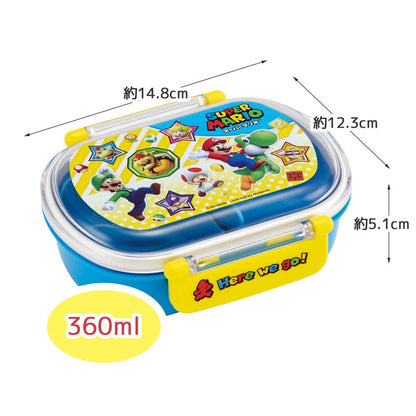 Skater Antibacterial Lunch Box For Children 360Ml Super Mario Boys Made In Japan Qaf2Baag-A- Japan Figure Store - #1 Bring To You The Best Japanese Goods