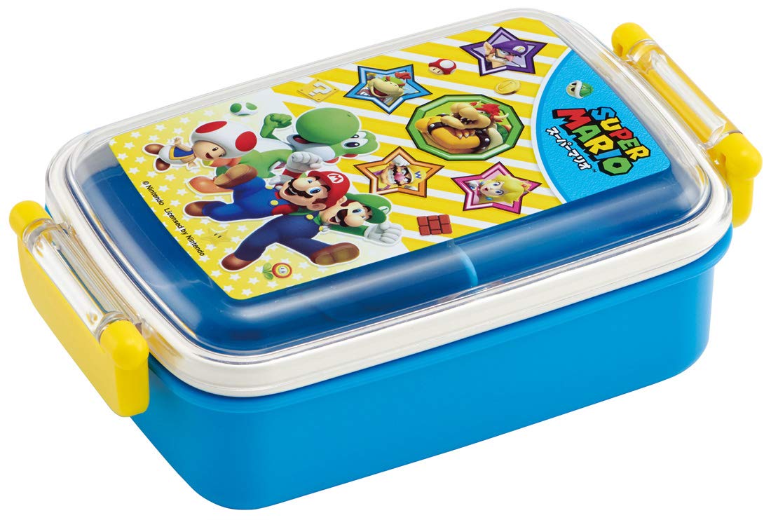 SKATER Super Mario Antibacterial Tight Lunch Box 450Ml- Japan Figure Store - #1 Bring To You The Best Japanese Goods