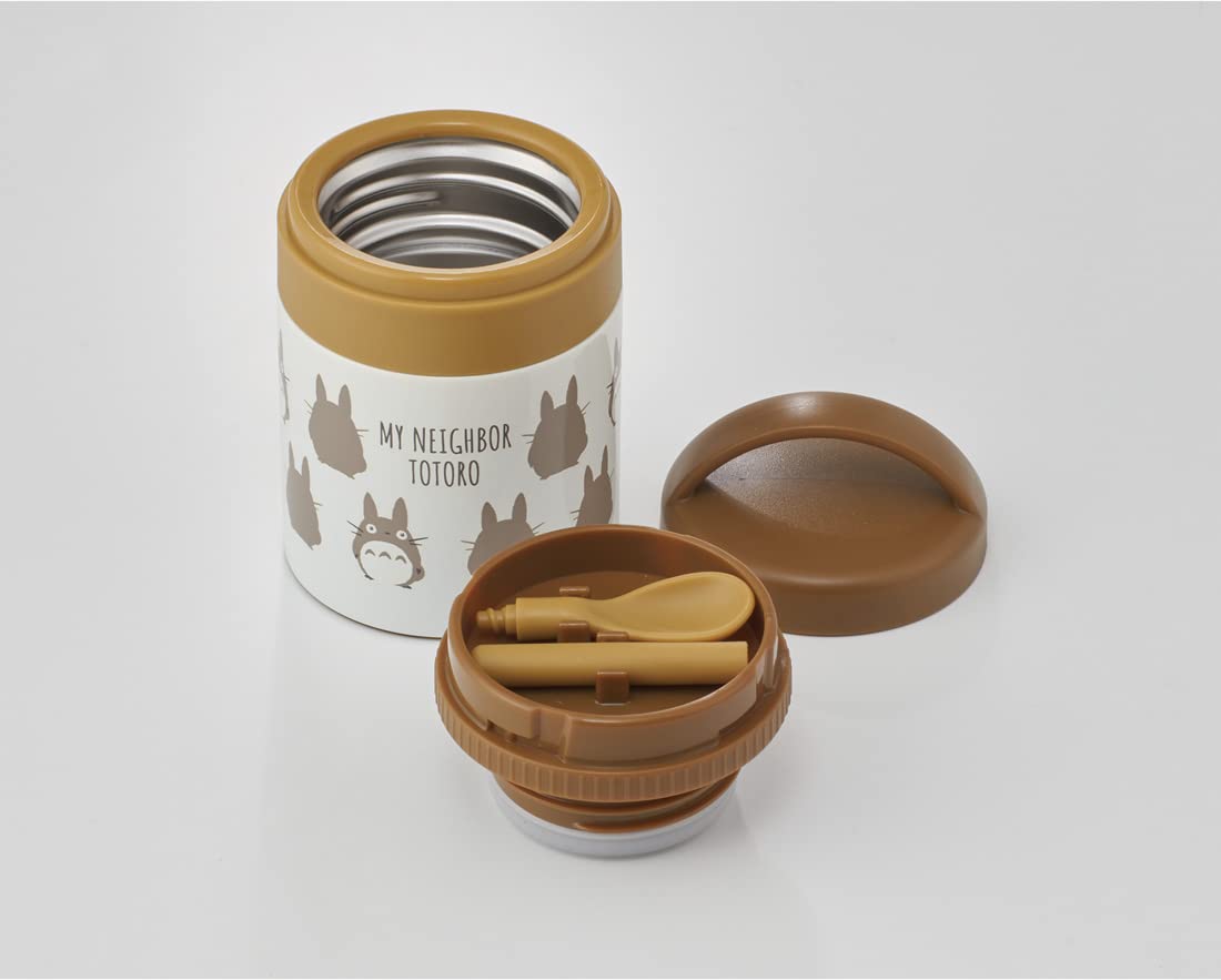 Skater Japan My Neighbor Totoro Silhouette Ghibli Antibacterial Thermal Insulated Soup Jar 180Ml- Japan Figure Store - #1 Bring To You The Best Japanese Goods