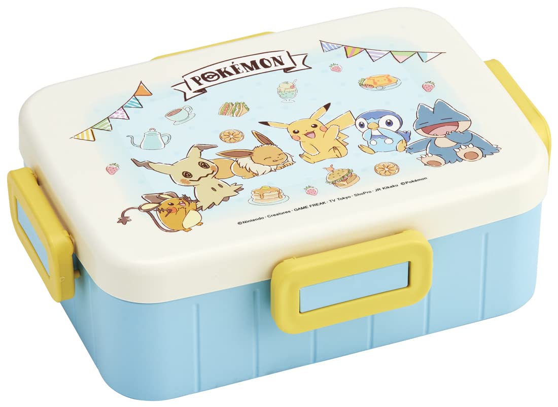 Skater Bento Box Pokemon Cafe Art 650ml Antibacterial 4 Point Lock Women's Japan YZFL7AG-A- Japan Figure Store - #1 Bring To You The Best Japanese Goods